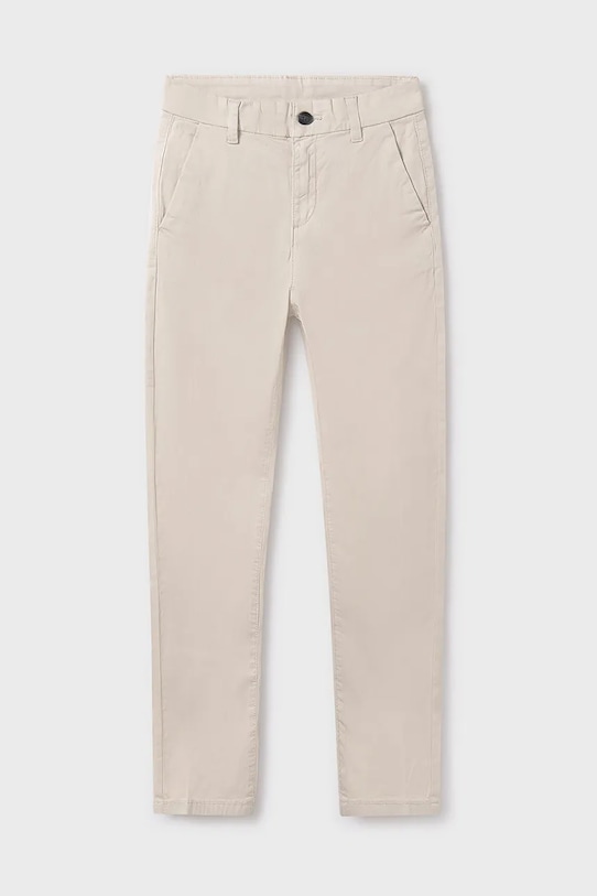 Dětské kalhoty Mayoral látka béžová 530.7A.Junior.PPYA