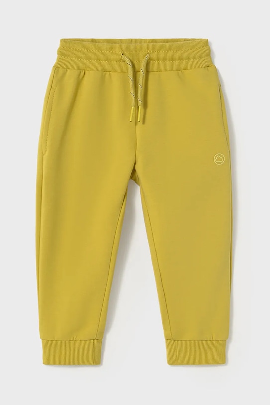 Detské tepláky Mayoral s elastanom žltá 711.3D.Baby.PPYA