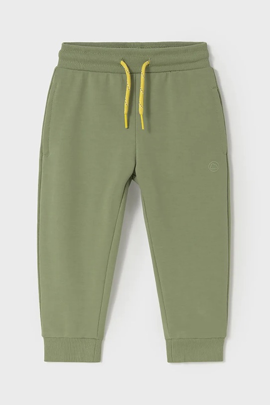 Dětské tepláky Mayoral pletenina zelená 711.3D.Baby.PPYA