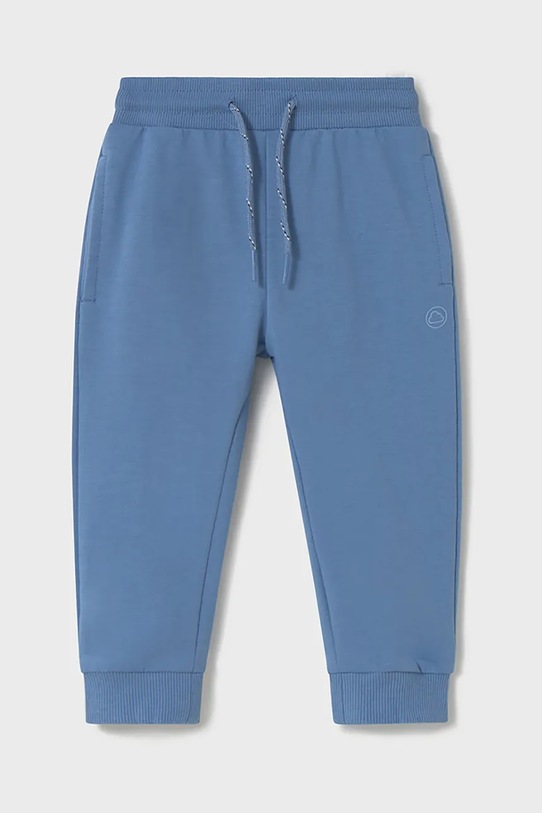 Dětské tepláky Mayoral pletenina modrá 711.3D.Baby.PPYA