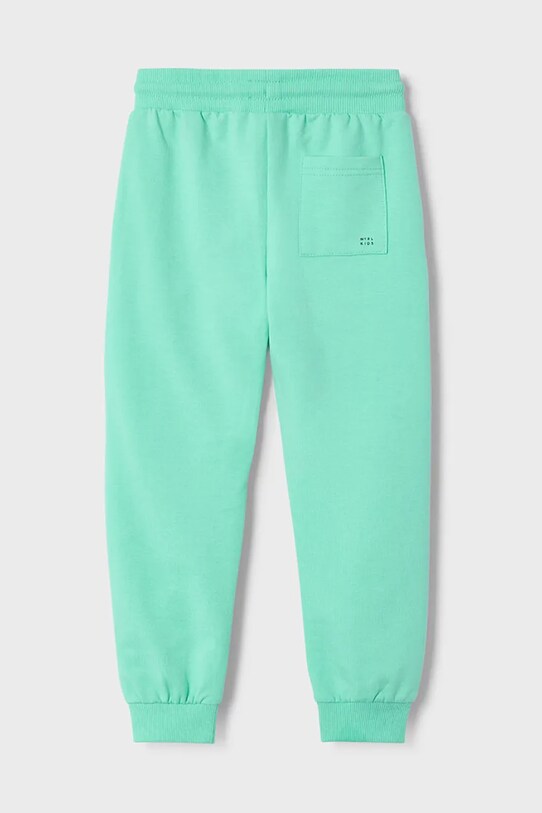 Mayoral spodnie dresowe dziecięce 742.5G.Mini.PPYA turkusowy SS25
