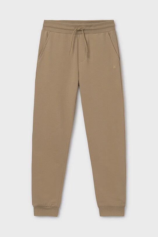 Dětské tepláky Mayoral pletenina hnědá 744.7E.Junior.PPYA