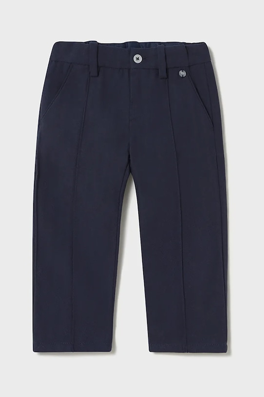 Mayoral pantaloni din bumbac pentru bebeluși bumbac bleumarin 1576.3A.Baby.PPYA