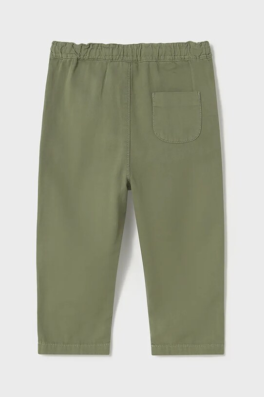 Kalhoty s lněnou směsí pro děti Mayoral relaxed fit 1580.3E.Baby.PPYA zelená SS25