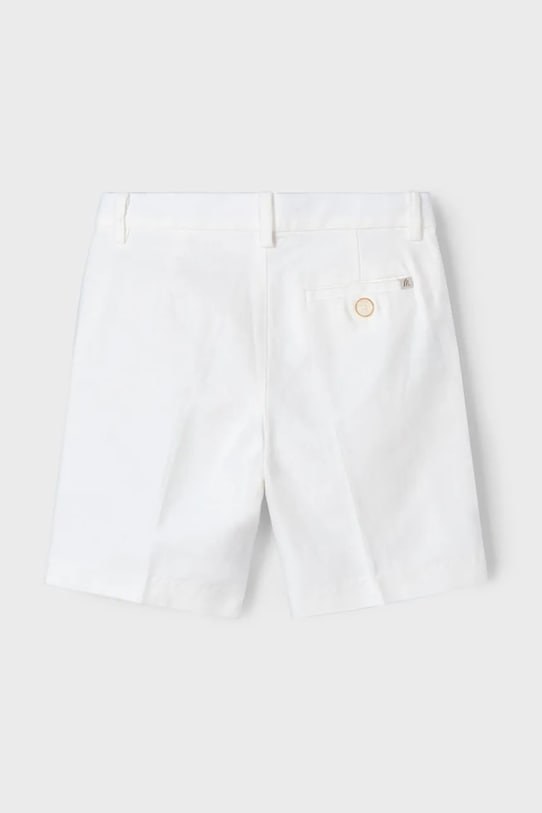 Mayoral pantaloni cu amestec de in pentru copii 3217.5A.Mini.PPYA bej SS25