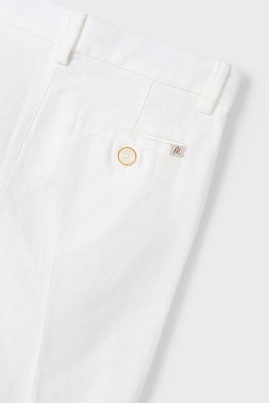 Băieți Mayoral pantaloni cu amestec de in pentru copii 3217.5A.Mini.PPYA bej