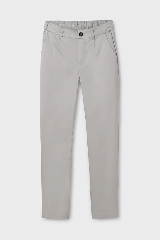 Mayoral pantaloni de bumbac pentru copii slim bumbac bej 6523.7A.Junior.PPYA