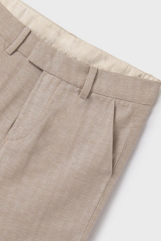 Dječaci Dječje hlače s dodatkom lana Mayoral 6524.7B.Junior.PPYA smeđa