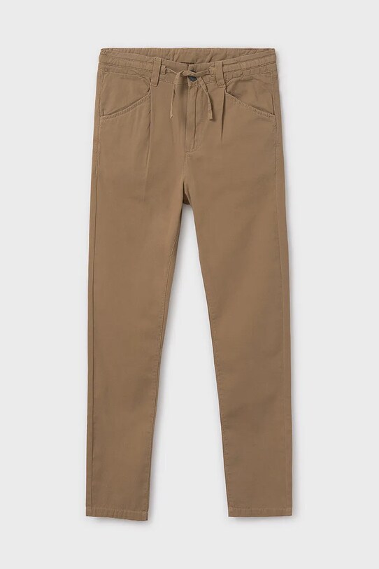 Mayoral pantaloni de bumbac pentru copii relaxed fit bumbac verde 6525.7C.Junior.PPYA