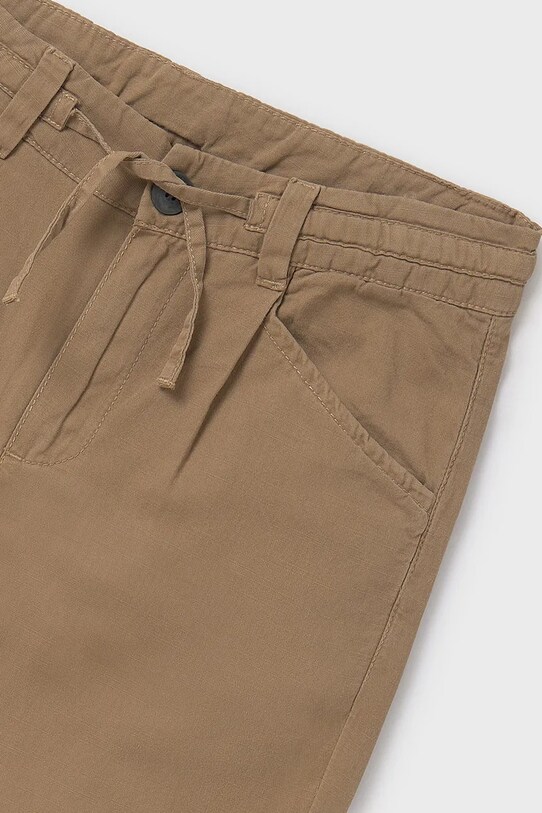 Băieți Mayoral pantaloni de bumbac pentru copii relaxed fit 6525.7C.Junior.PPYA verde