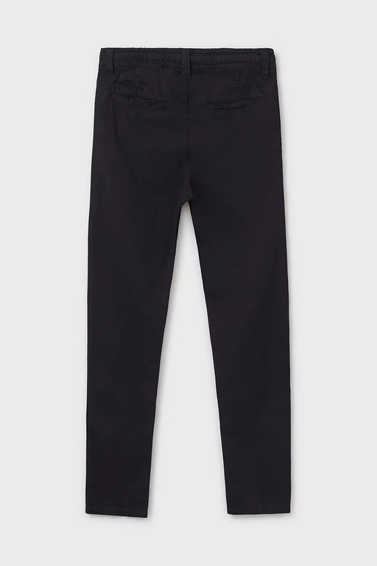 Dětské bavlněné kalhoty Mayoral relaxed fit 6525.7C.Junior.PPYA černá SS25