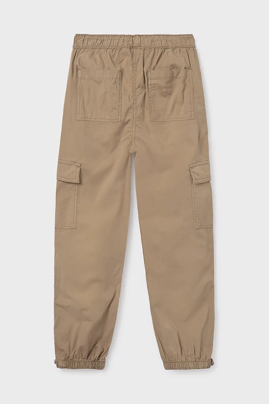 Mayoral pantaloni de trening pentru copii cargo 6529.7F.Junior.PPYA maro SS25