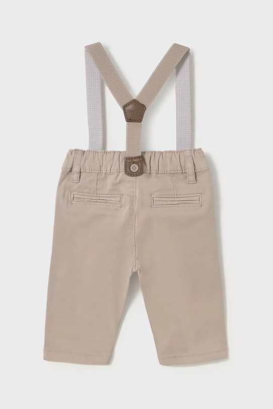 Хлопковые штаны для младенцев Mayoral Newborn 1561.1F.Newborn.PPYH бежевый SS25