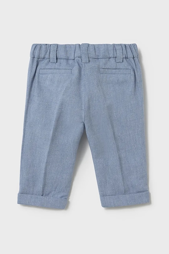 Mayoral Newborn spodnie z domieszką lnu niemowlęce 1562.1K.Newborn.PPYH niebieski SS25