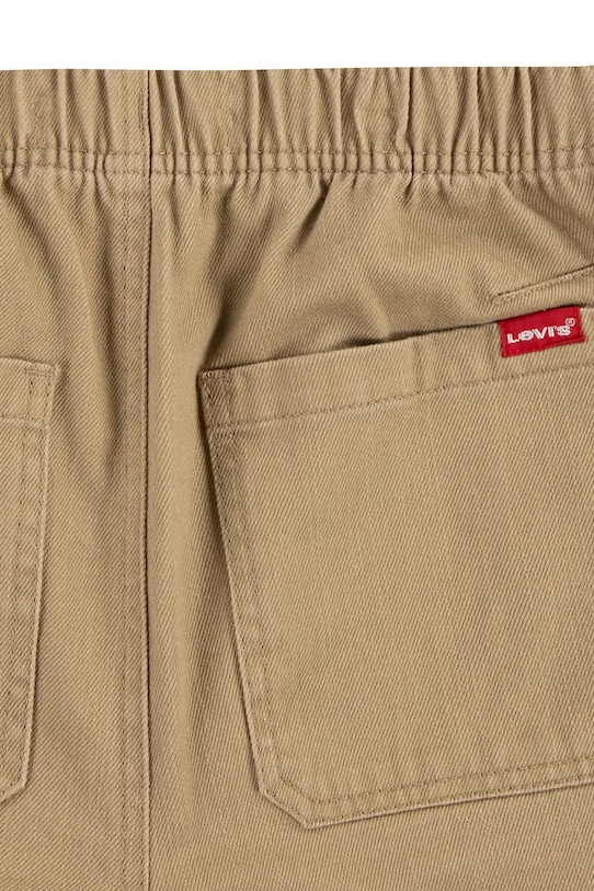 Detské bavlnené nohavice Levi's LOOSE FIT PULL-ON PANTS zelená 9EL221