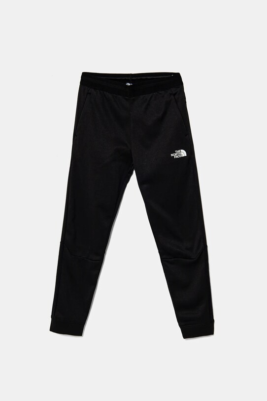 The North Face pantaloni de trening pentru copii MOUNTAIN ATHLETICS JOGGERS tricotaj negru NF0A89HWKY41