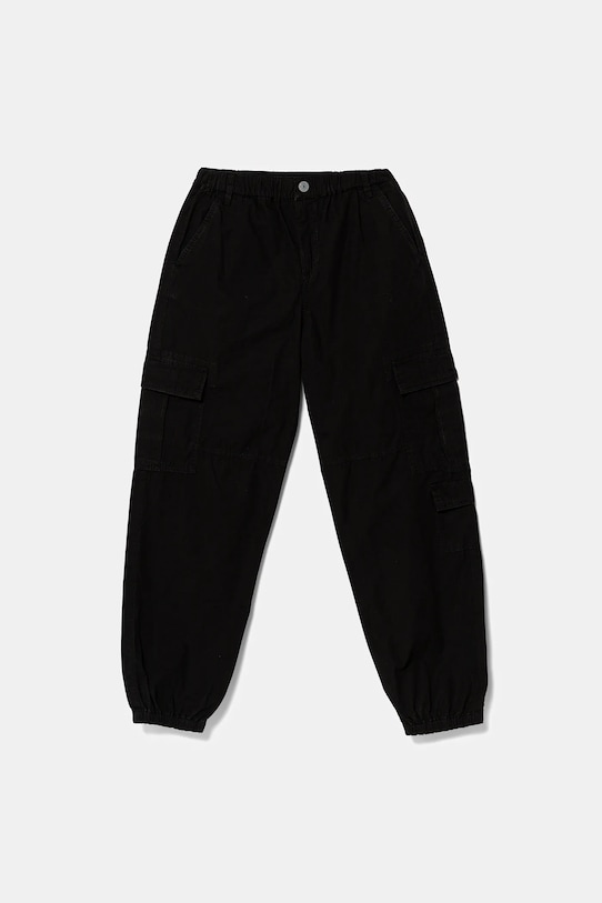 Guess pantaloni de bumbac pentru copii bumbac negru L5GB04.WGBT1.PPYA