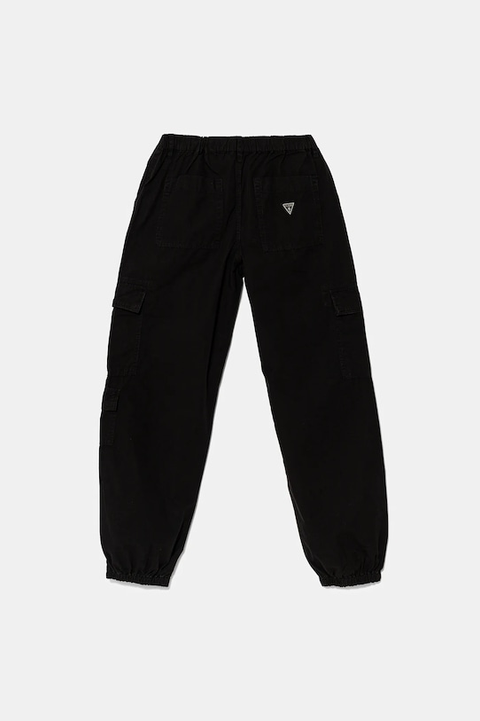Guess pantaloni de bumbac pentru copii L5GB04.WGBT1.PPYA negru SS25