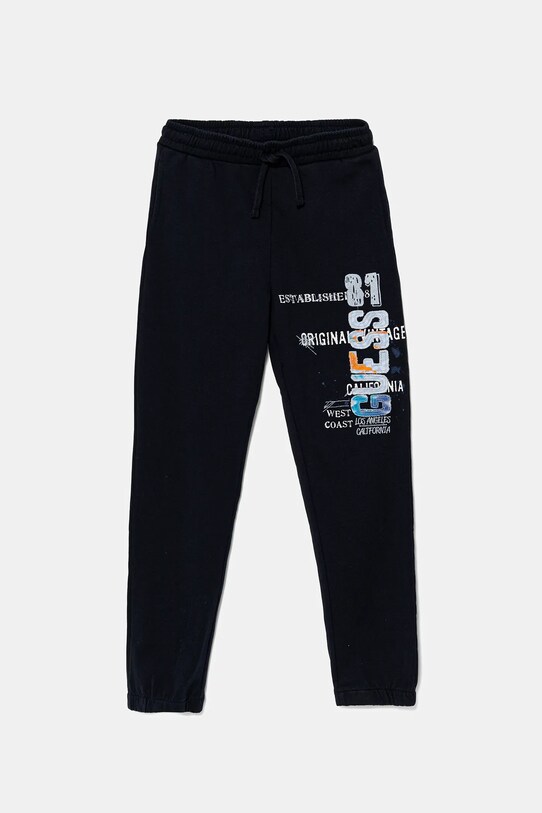 Guess pantaloni de trening din bumbac pentru copii bumbac bleumarin L5GQ11.KA6R4.PPYA