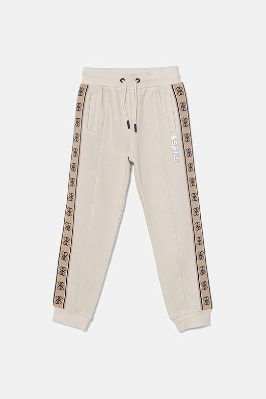 Guess pantaloni de trening pentru copii tricotaj bej L5GQ13.KB3P2.PPYA