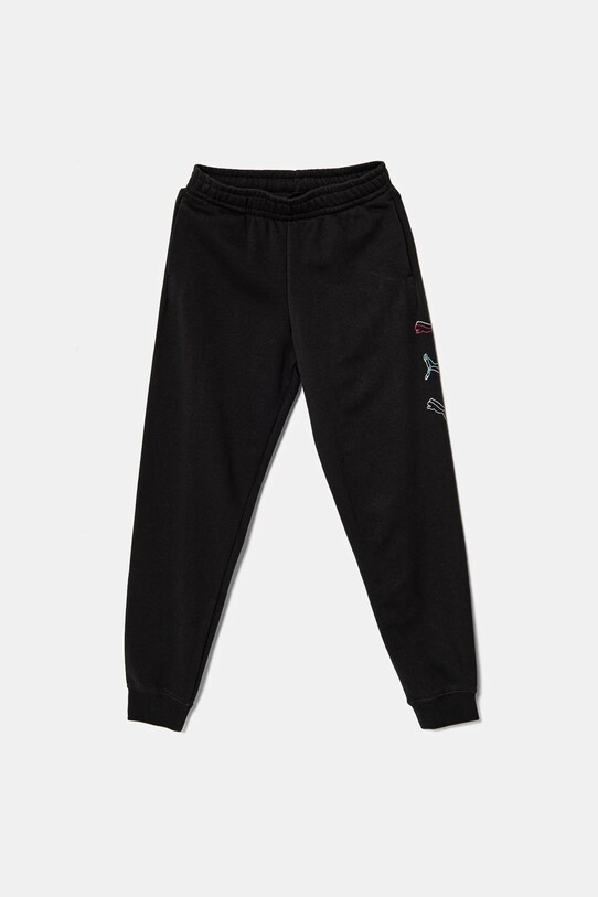Puma spodnie dresowe bawełniane ESS LOGO LAB Execution Sweatpants TR nadruk czarny 685790