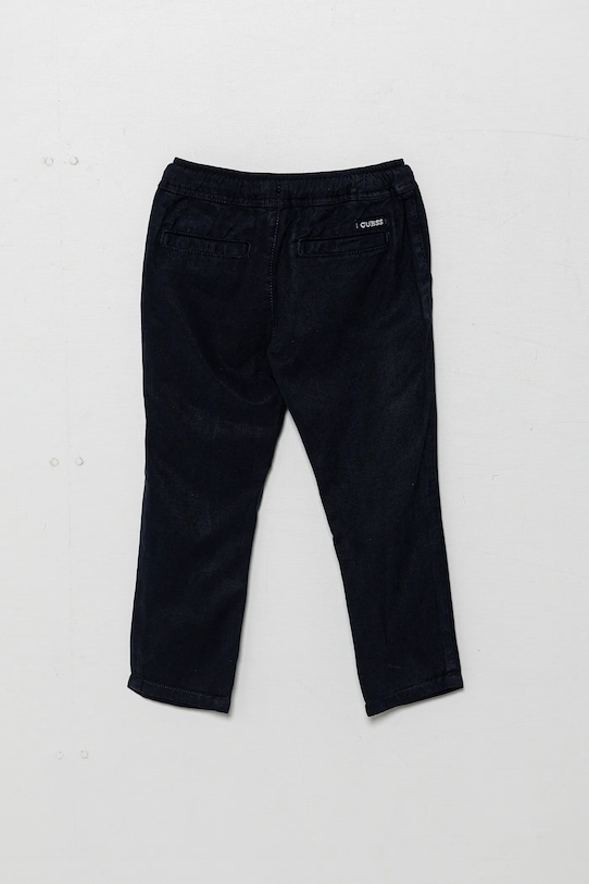 Kalhoty s lněnou směsí pro děti Guess N5GB05.WHAR0.PPYA námořnická modř SS25