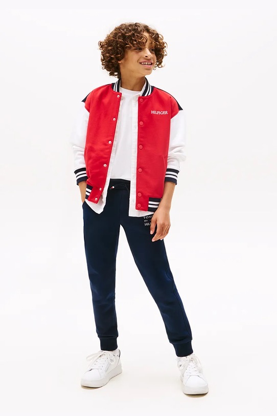 Chłopiec Tommy Hilfiger spodnie dziecięce KB0KB09559.128.176.PPYA granatowy