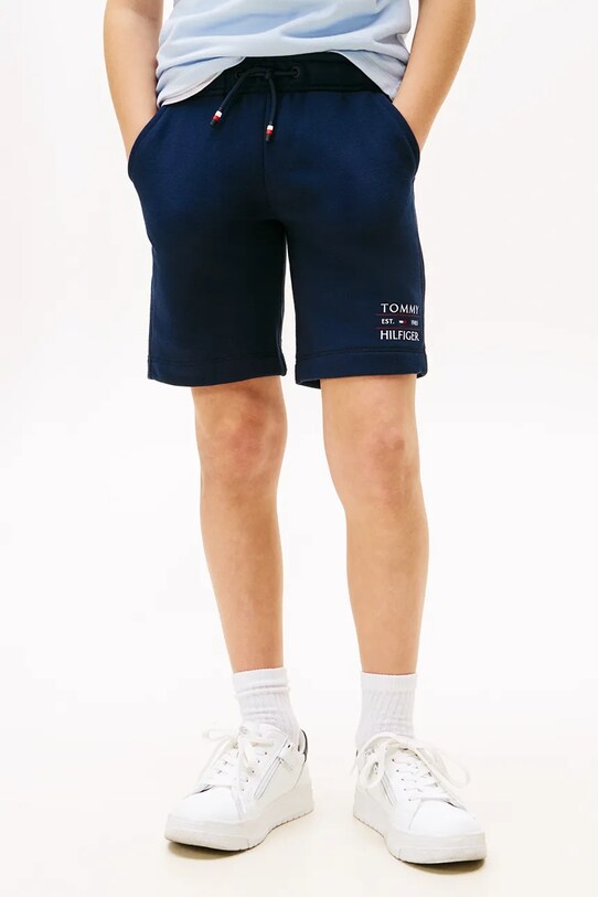 Chłopiec Tommy Hilfiger spodnie dziecięce KB0KB09559.128.176.PPYA granatowy