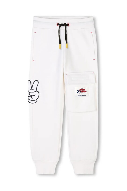 Detské bavlnené tepláky Marc Jacobs x Disney bavlna béžová W60466.156