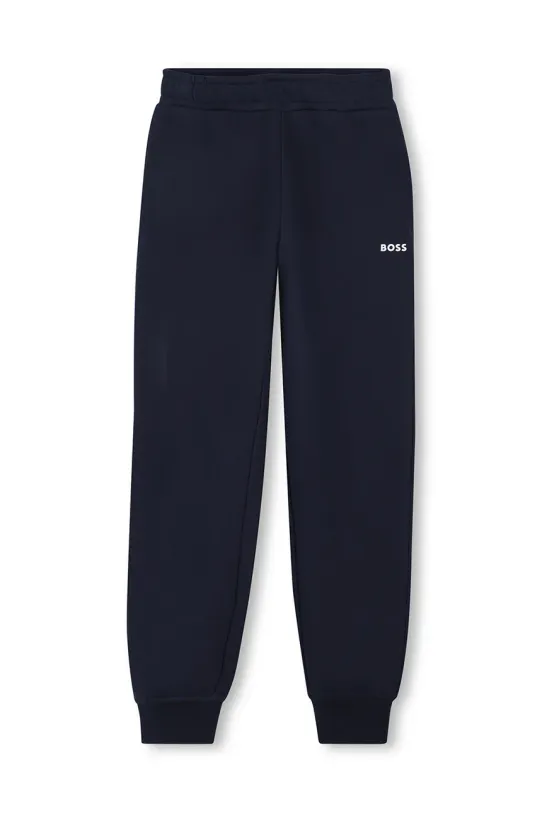 BOSS pantaloni de trening pentru copii tricotaj bleumarin J51952.162.174