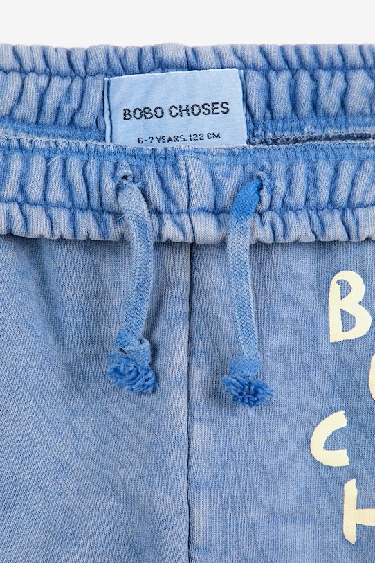 Дитячі бавовняні штани Bobo Choses блакитний 125AC077