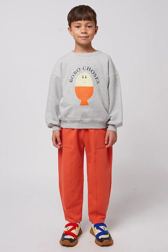 Детские спортивные штаны Bobo Choses Smiling с эластаном оранжевый 125AC078