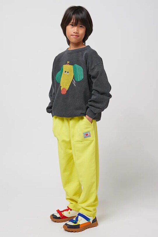 Детские спортивные штаны Bobo Choses Smiling 125AC079 жёлтый