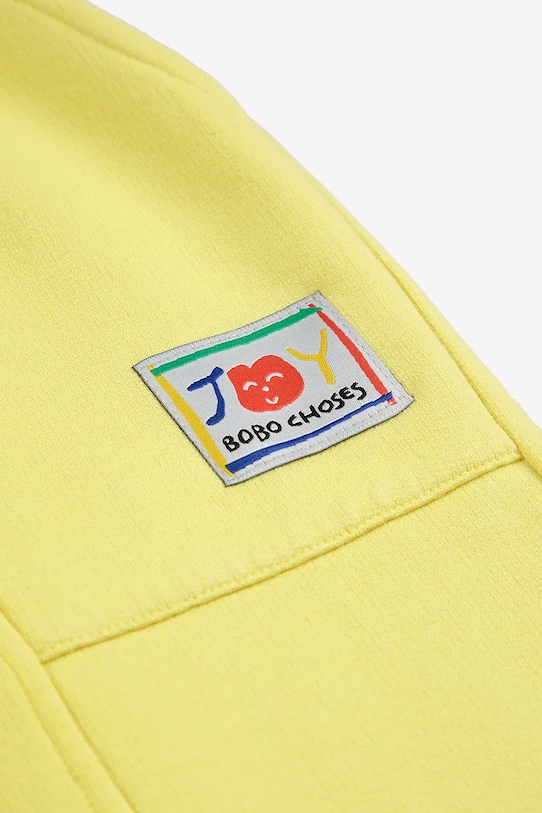 Детские спортивные штаны Bobo Choses Smiling жёлтый 125AC079