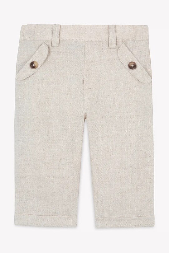 Παιδικό λινό παντελόνι Tartine et Chocolat CA22061.104 μπεζ SS25