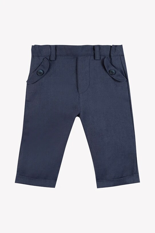 Detské ľanové nohavice Tartine et Chocolat ľan tmavomodrá CA22061.104