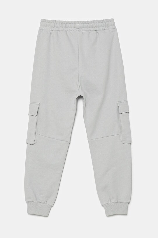 Detské bavlnené tepláky United Colors of Benetton 3UNICF066.G.Seasonal sivá SS25