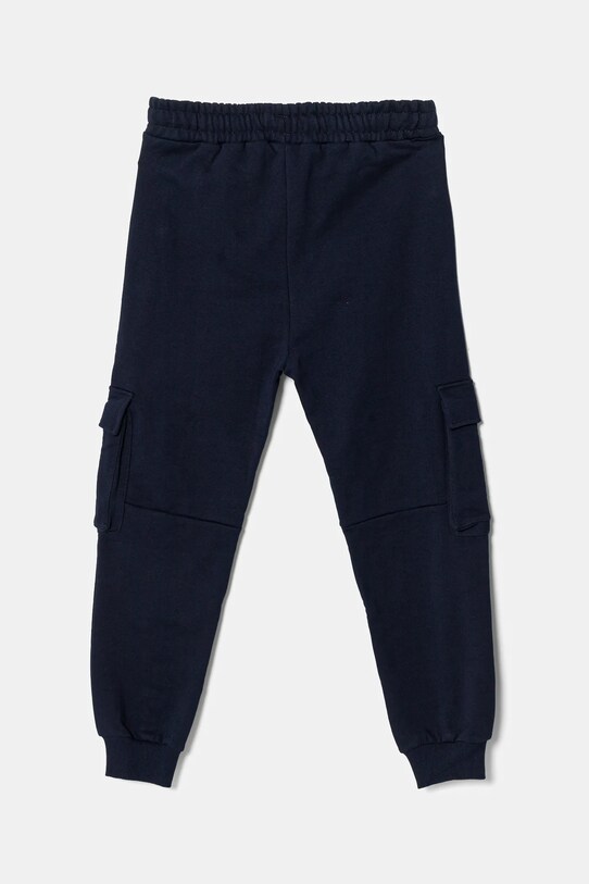 Детские хлопковые штаны United Colors of Benetton 3UNICF066.G.Seasonal тёмно-синий SS25