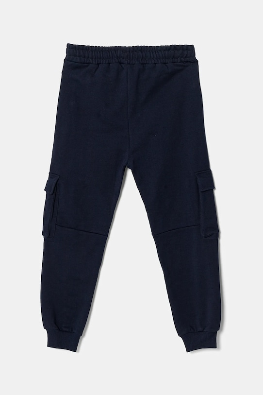 United Colors of Benetton spodnie dresowe bawełniane dziecięce 3UNICF066.G.Seasonal granatowy SS25