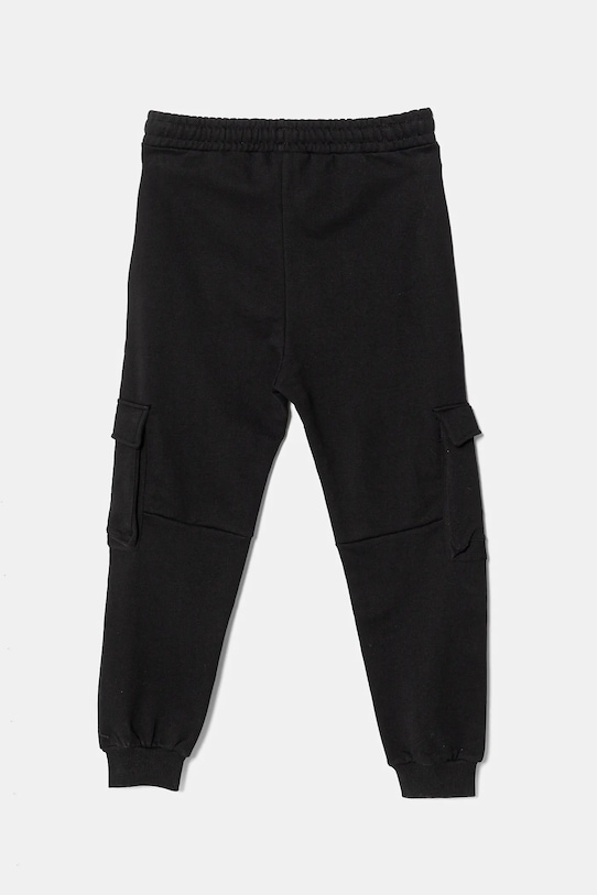 United Colors of Benetton pantaloni de trening din bumbac pentru copii 3UNICF066.G.Seasonal negru SS25