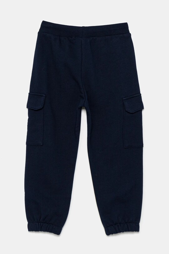Дитячі бавовняні штани United Colors of Benetton 3UNIGF045.P.Seasonal темно-синій SS25