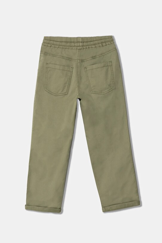 Дитячі штани United Colors of Benetton 4T48CF03T.G.Seasonal зелений SS25