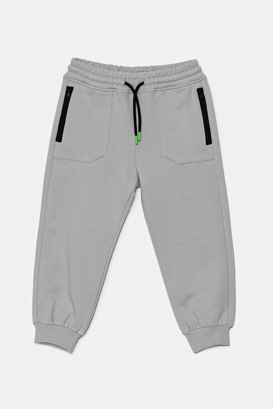 Дитячі бавовняні штани United Colors of Benetton бавовна сірий 3UNIGF04L.P.Seasonal
