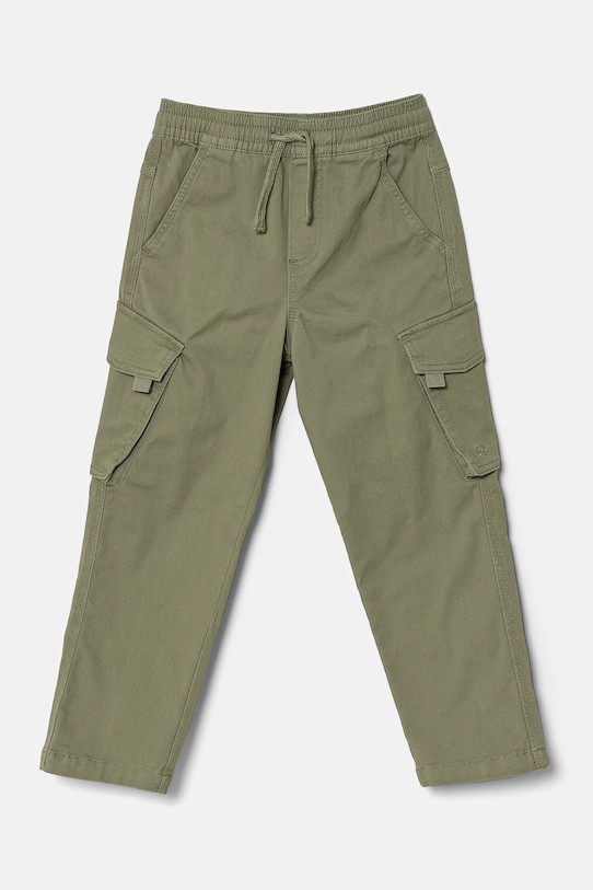 United Colors of Benetton spodnie dziecięce z elastanem zielony 4TCGCF049.G.Seasonal