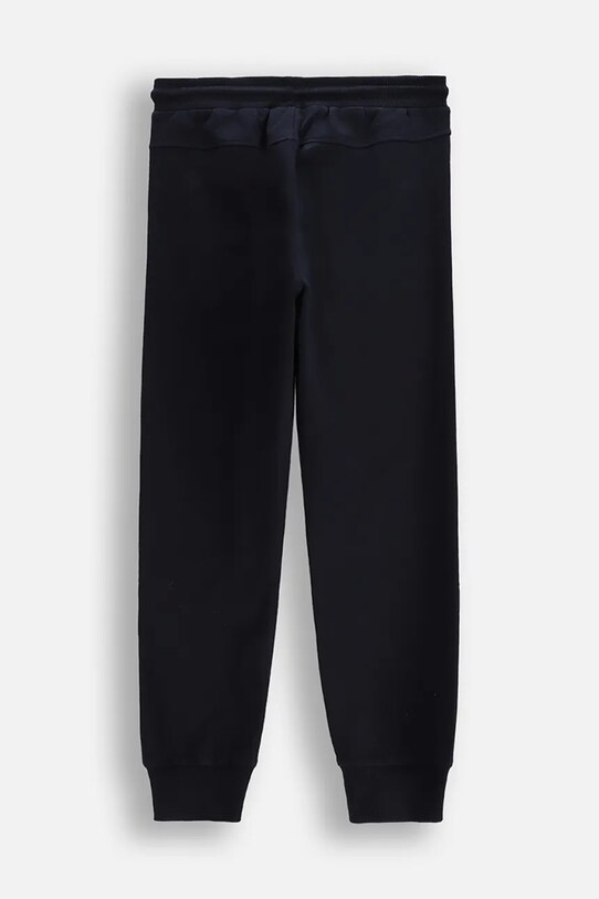 Coccodrillo pantaloni de trening din bumbac pentru copii WC5120101VBA bleumarin SS25