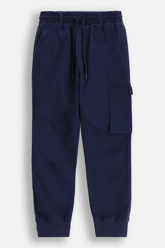 Coccodrillo pantaloni de trening pentru copii tricotaj bleumarin WC5119101CBK