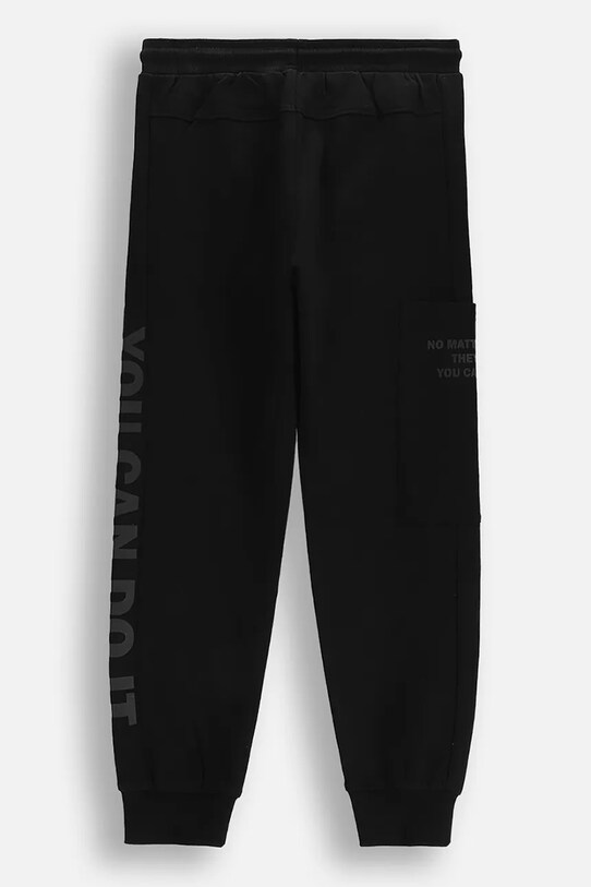 Dječaci Dječji pamučni donji dio trenirke Coccodrillo WC5120101DBJ crna