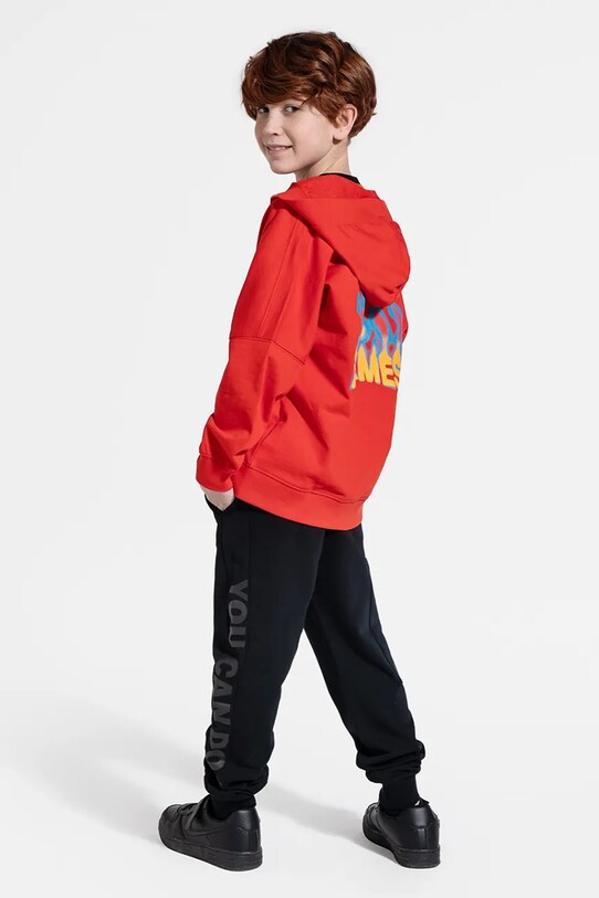 Dječji pamučni donji dio trenirke Coccodrillo WC5120101DBJ