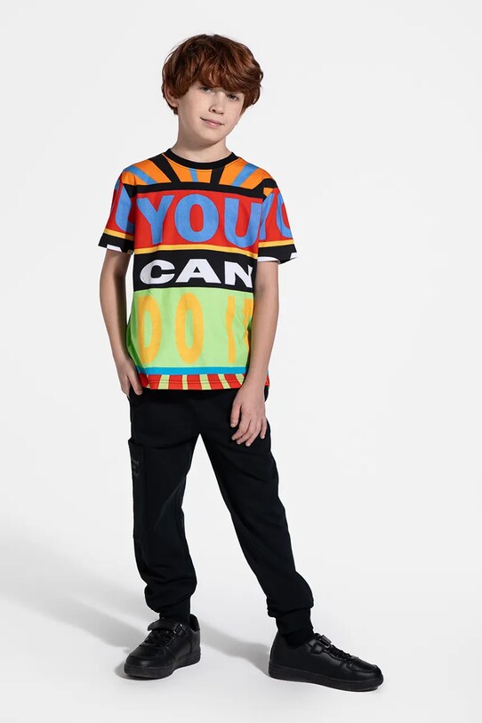 Dječji pamučni donji dio trenirke Coccodrillo WC5120101DBJ