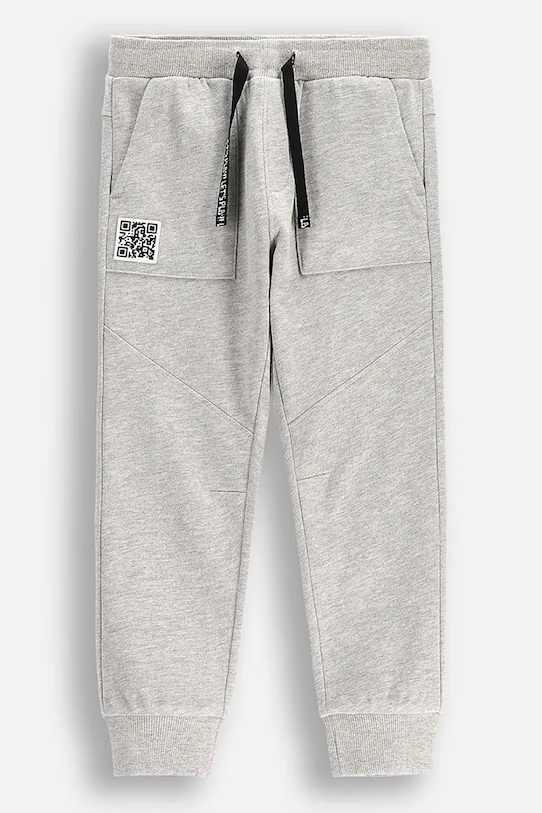 Dječji donji dio trenirke Coccodrillo bez uzorka siva WC5120103GBK